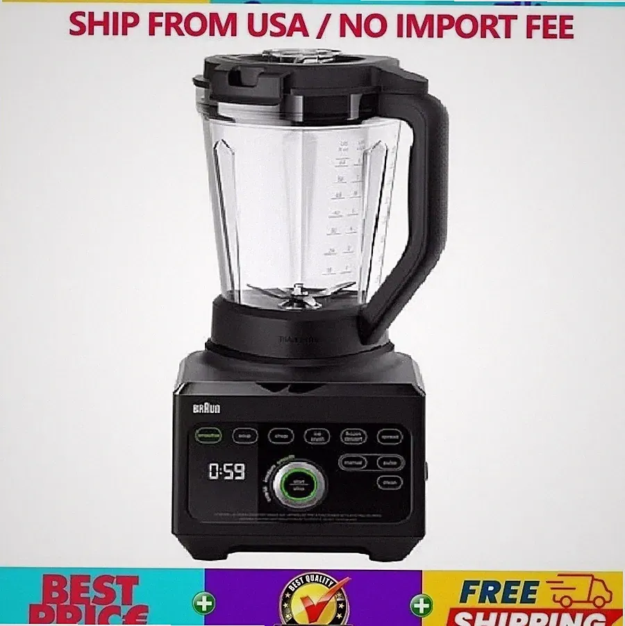 💥 Braun TriForce Power Blender 1600W iTextureControl Hot Soup 18 Blends 🔥