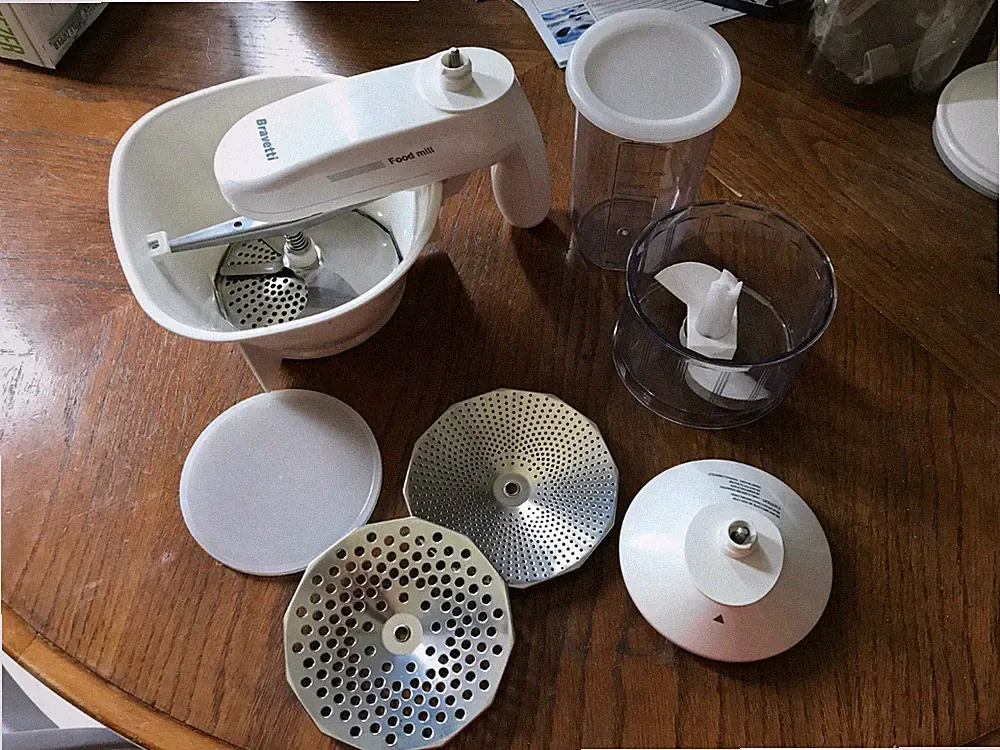 Bravetti Food Processor 8 pc Accessory Kit for Immersion Blender Manual Cookbook