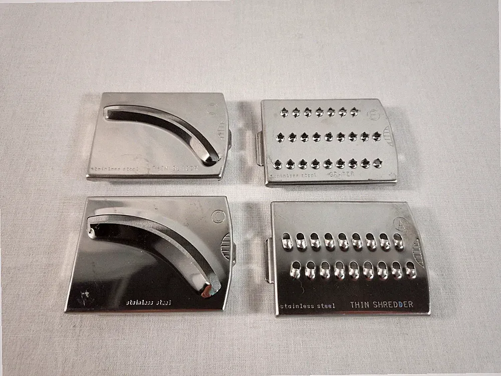 Bravetti Food Processor KP80B 4 Blades Replacement Parts Slicers Shredder Grater