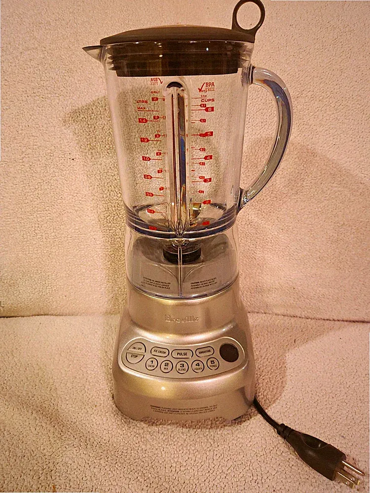 Breville 6-Cup 5-Speed Blender BPA-Free, Pulse, Ice Crush, Jar and Lid