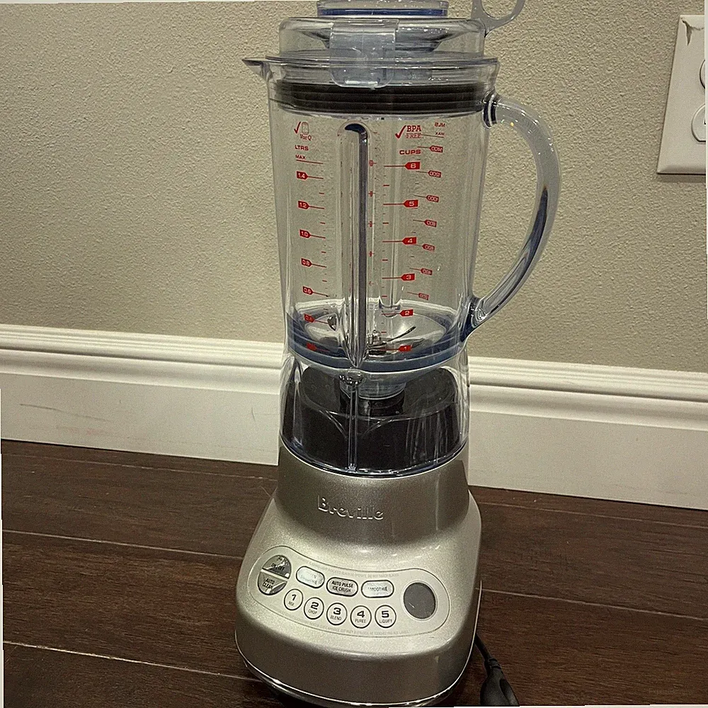 Breville BBL620 5-Speed Fresh & Furious Blender Heavy Duty - Silver works