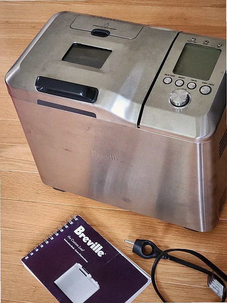 Breville BBM800XL Custom Loaf Bread Maker Machine + Manual Stainless Steel