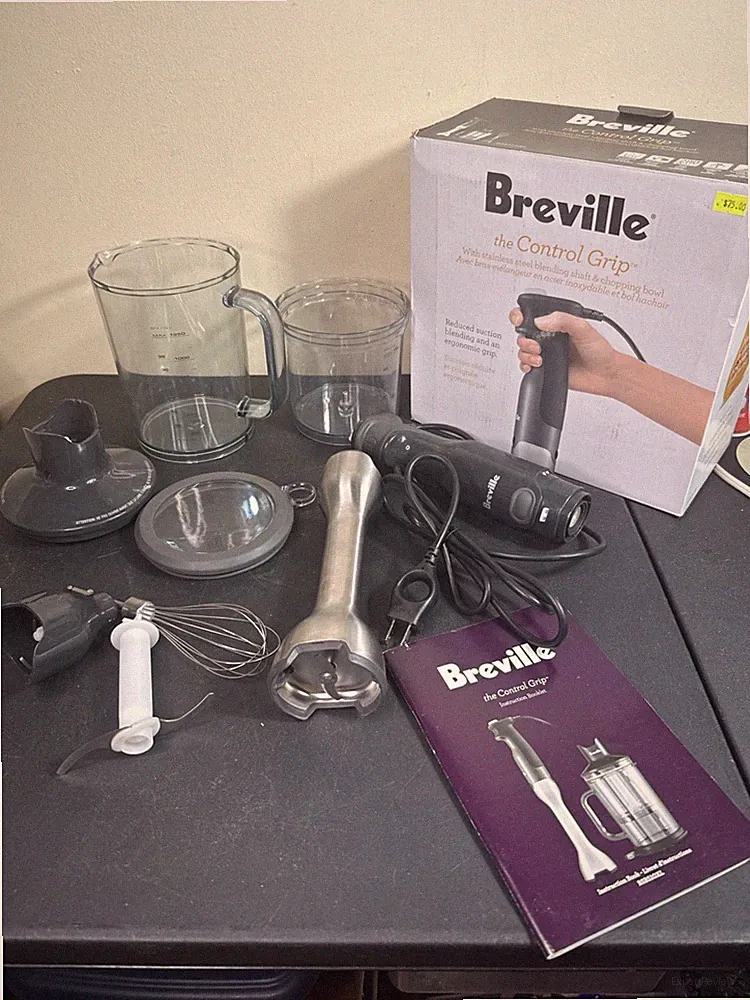 Breville BSB510XL Control Grip Immersion Blender Brushed Stainless Steel