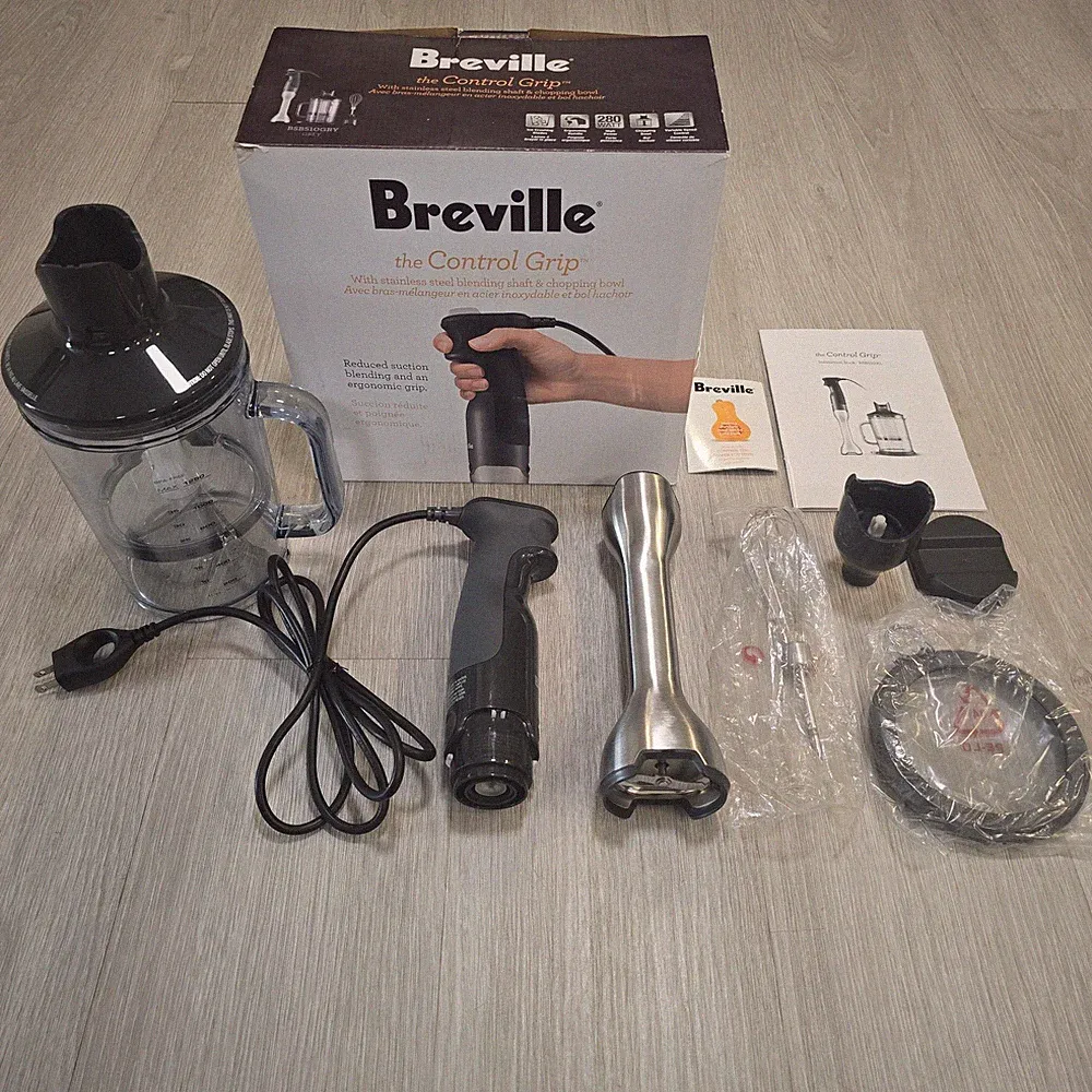 Breville BSB510XL Control Grip Immersion Blender Set with Accessories