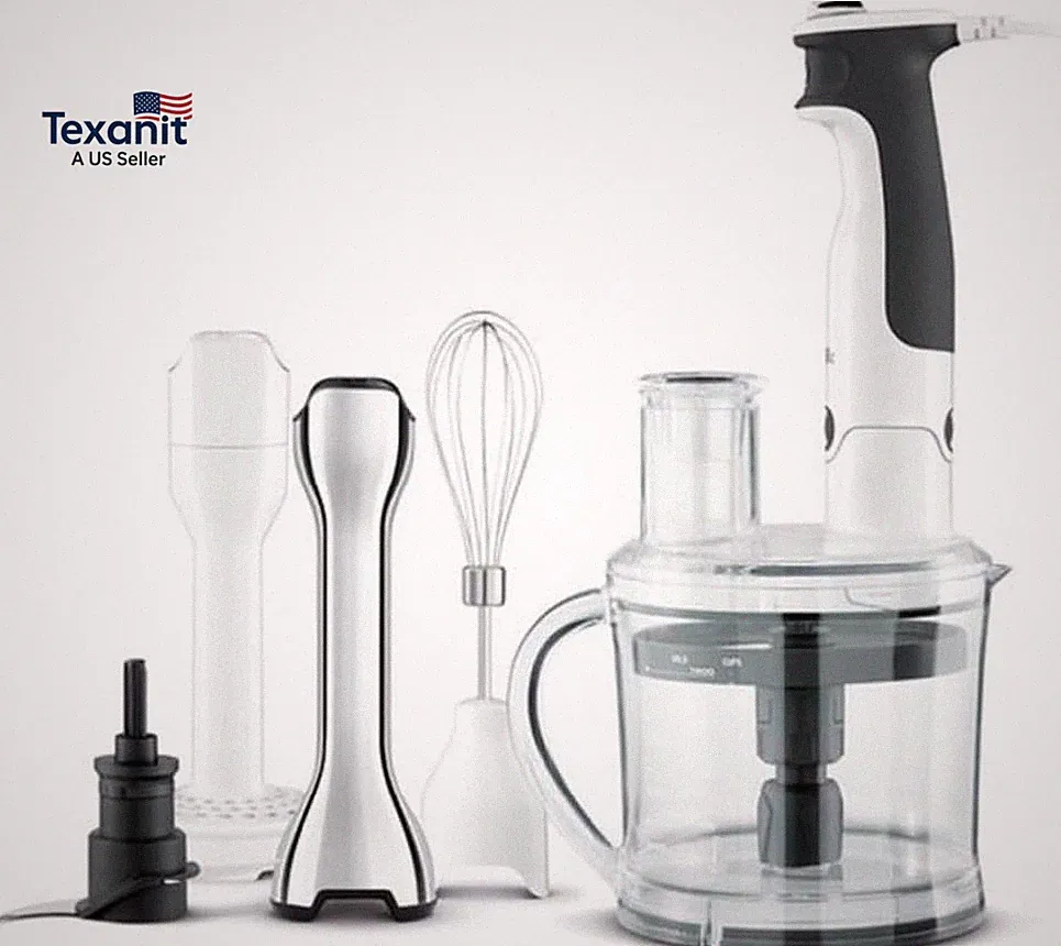Breville BSB530XL All in One Processing Station and Immersion Blender, Brushed S