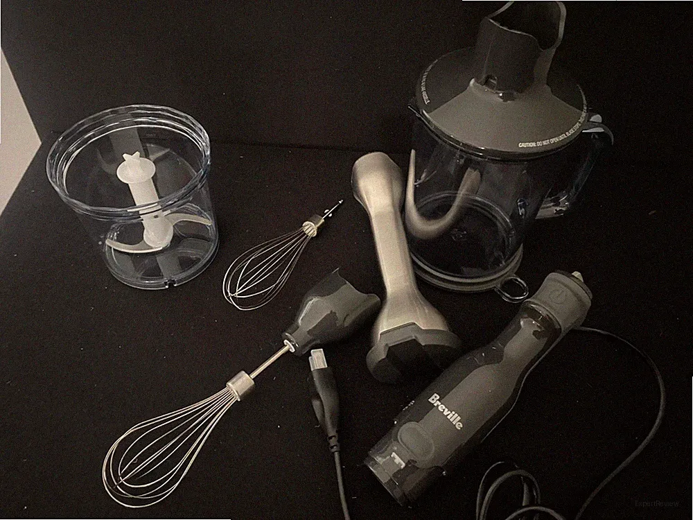 Breville Control Grip Immersion Blender Set Complete With Accessories, BSB510XL