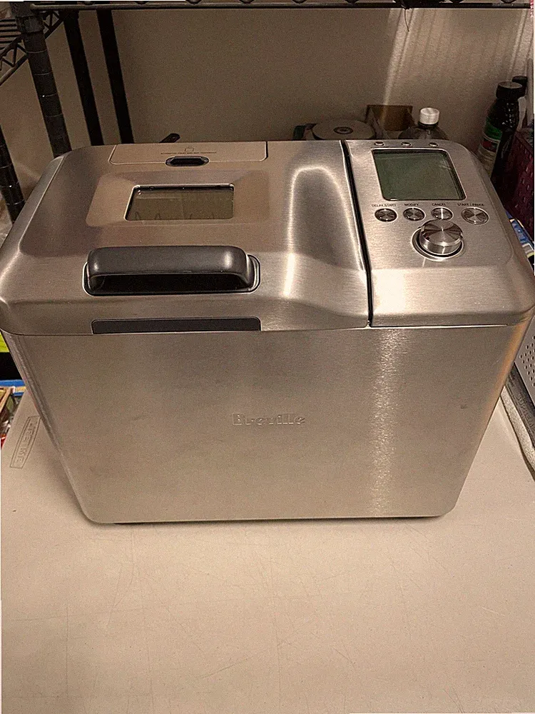 Breville Custom Loaf Bread Maker BBM800XL Brushed Stainless Steel Clean & Tested
