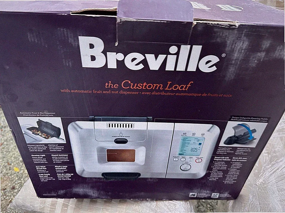 Breville The Custom Loaf Bread Maker Machine Model BBM800XL - Silver