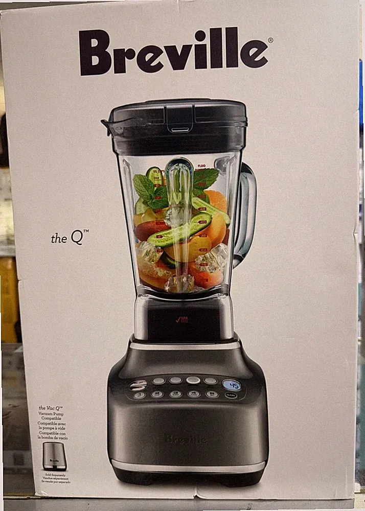 Breville The Q (BBL820SHY1BUS1) - 68oz (2L) Blender - Smoked Hickory - NEW