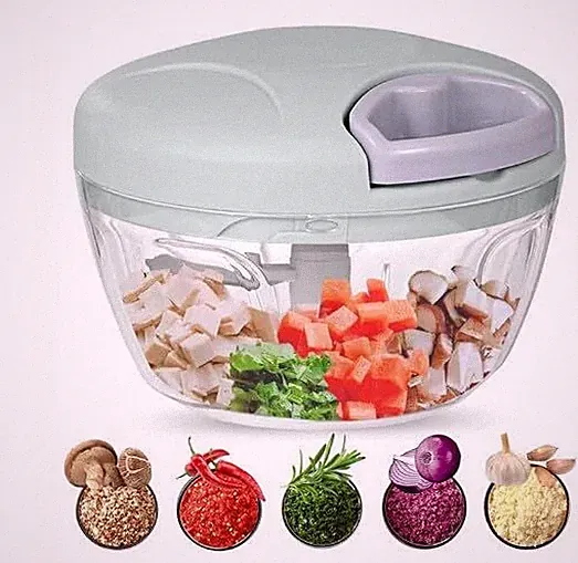 Brilliant JJJJ Premium Manual Food Processor - Easy Pull 12.5x8x8, Green