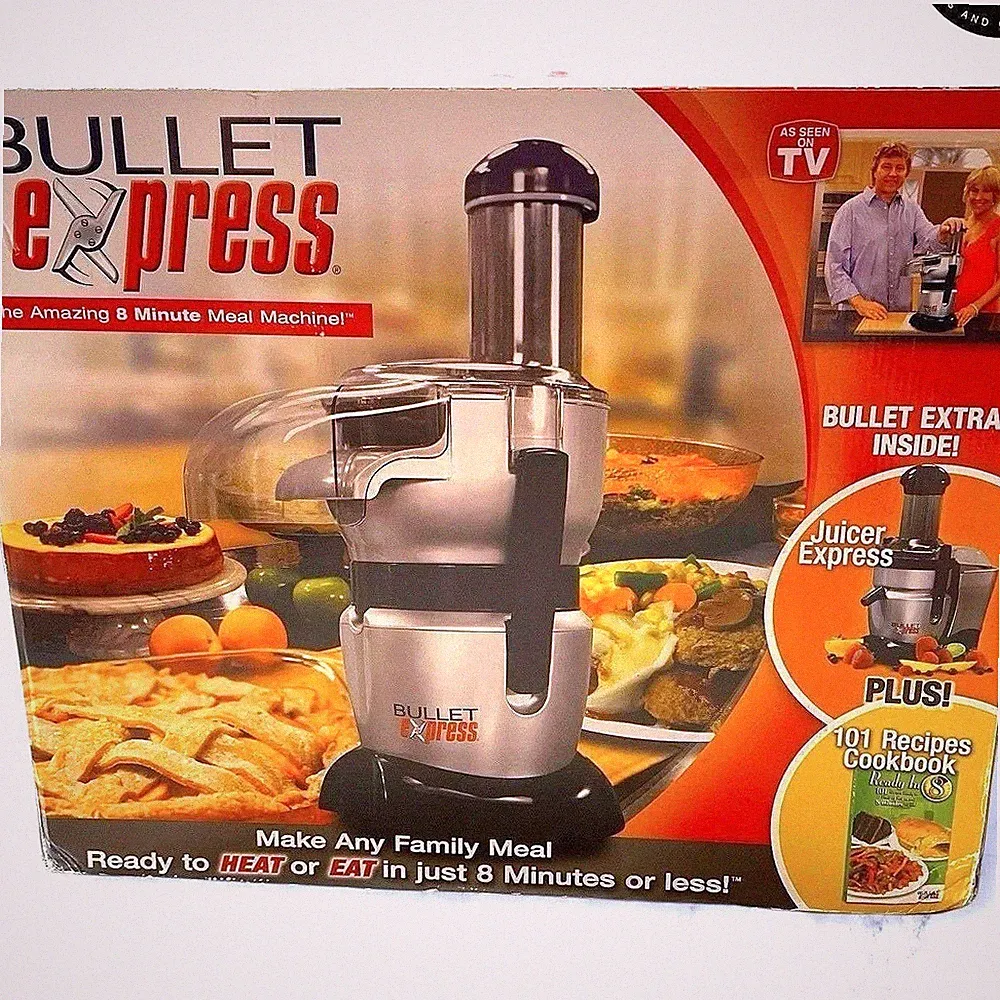 Bullet Express 3-in-1 Mixer Meal Maker Juicer System Food Prep Vintage Kitchen