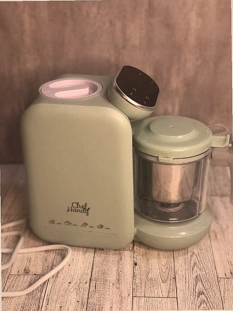 Chef Handy 5 in 1 Baby Food Maker/Processor/Steamer/Blender, Warm, Mint Green