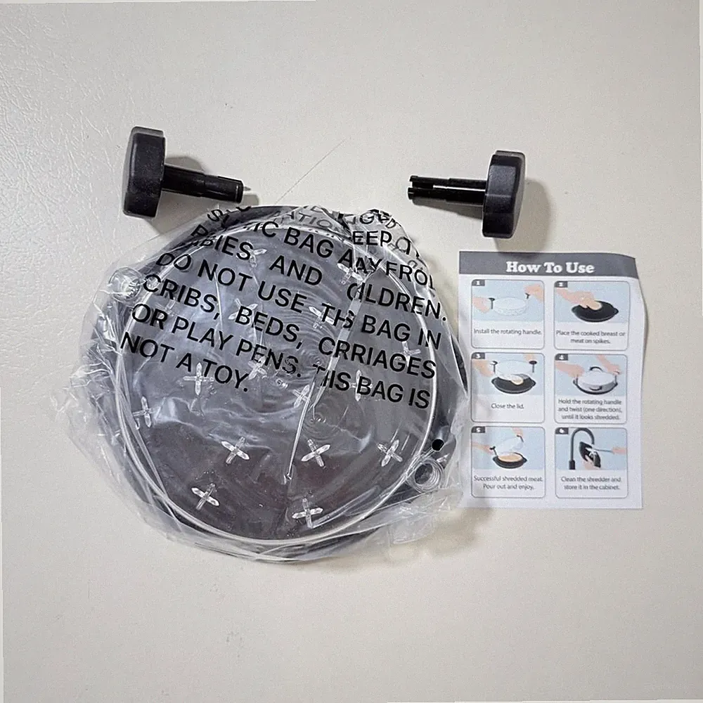 Chicken Shredder Twist Meat Shredding Tool for Pulled Pork Chicken Black