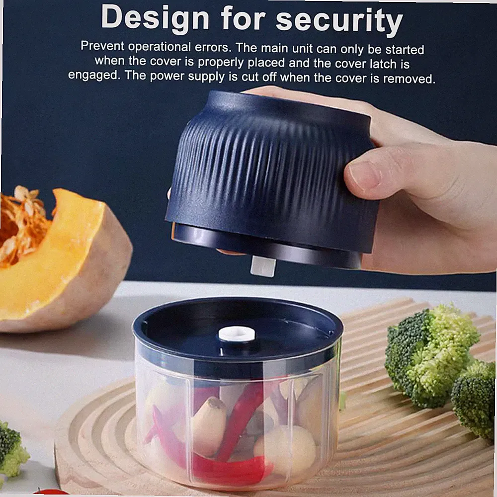 ChopEase Electric Mini Food Processor | Portable USB Kitchen Chopper for Veggies