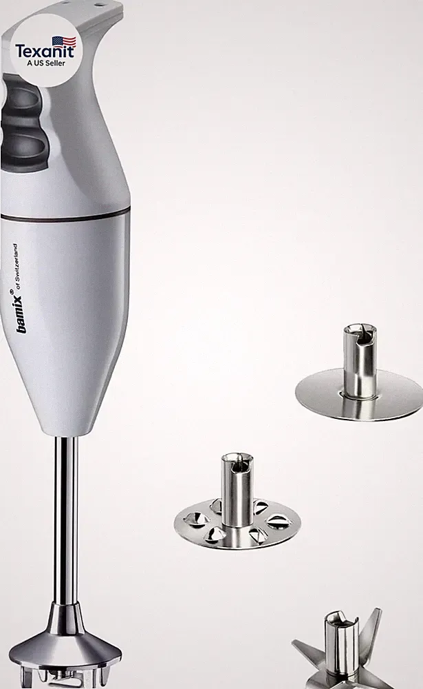 ® Classic Immersion Blender 150W – Swiss Made 2-Speed Hand Blender with 3 Blades