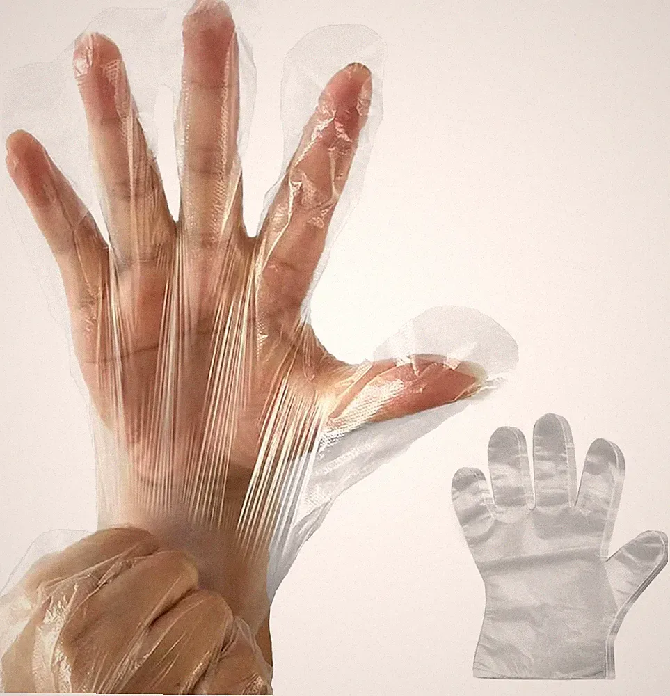 Clear Disposable Food Prep Gloves, Food Handling, Cleaning, Food Service, One