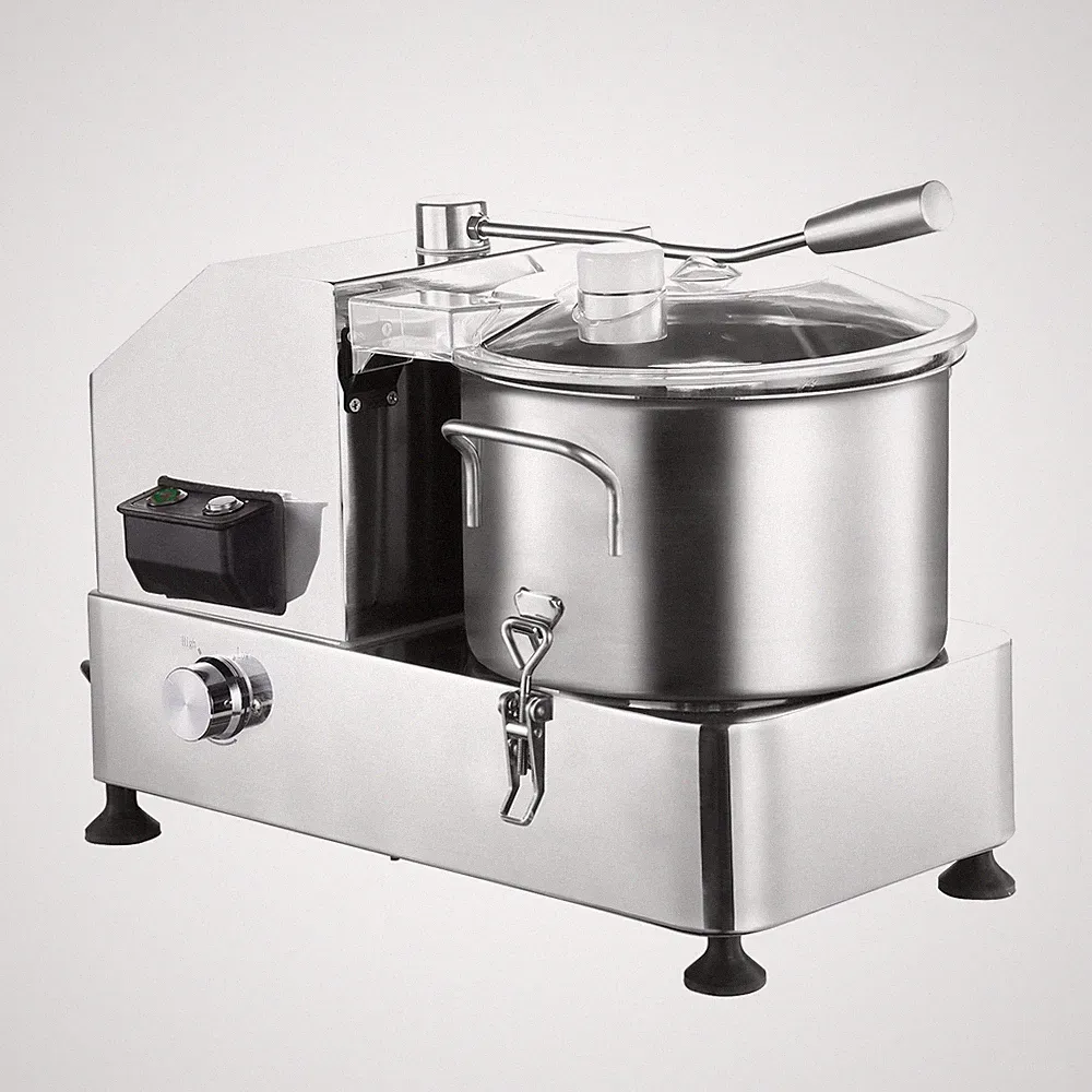 Commercial 1800W Food Processor, 6L Large Capacity Electric Vegetable Chopper