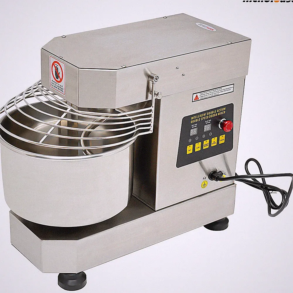 Commercial Food Mixer Dual Rotating Dough Kneading Machine Stainless Steel