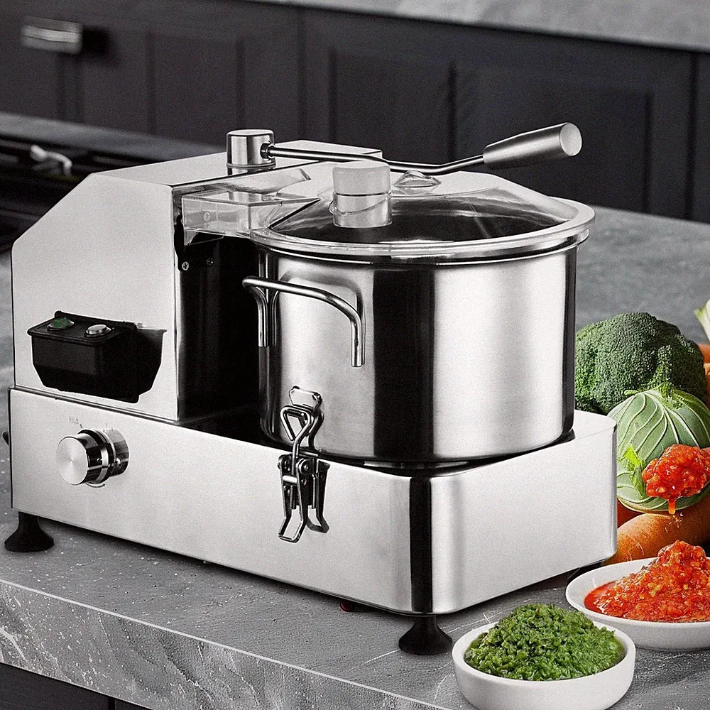 Commercial Food Processor 6L Electric Heavy-Duty Vegetable Cutter 1800W