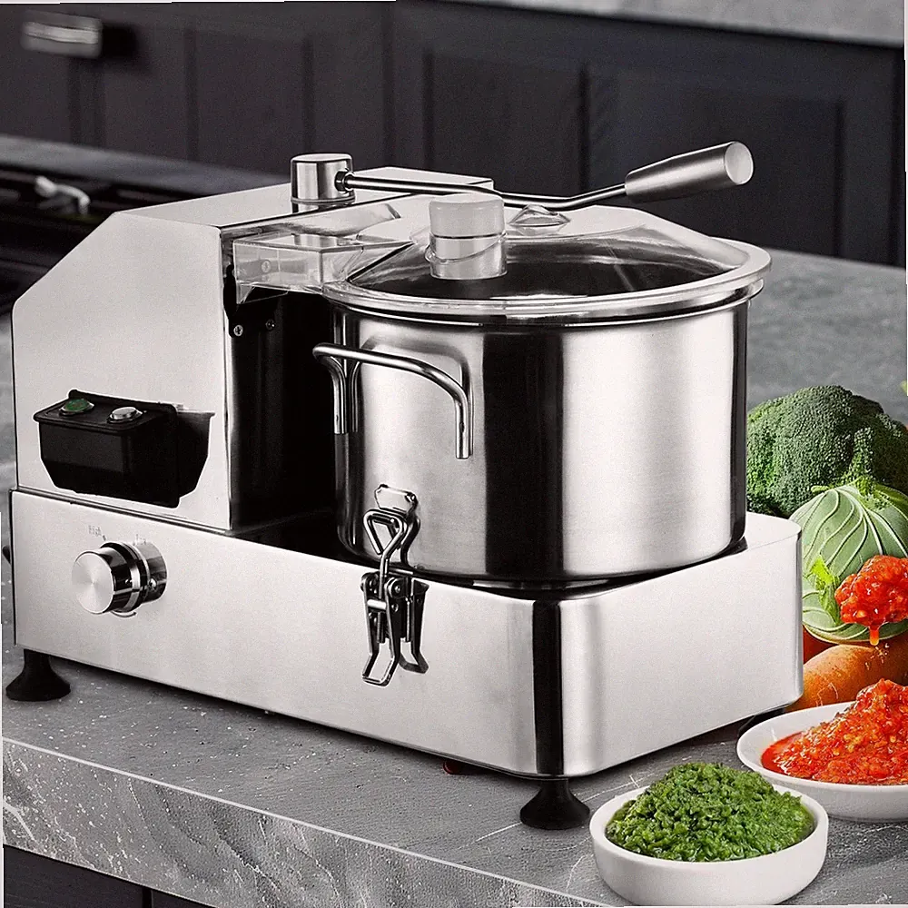 Commercial Food Processor 6L Electric Heavy-Duty Vegetable Cutter 1800W