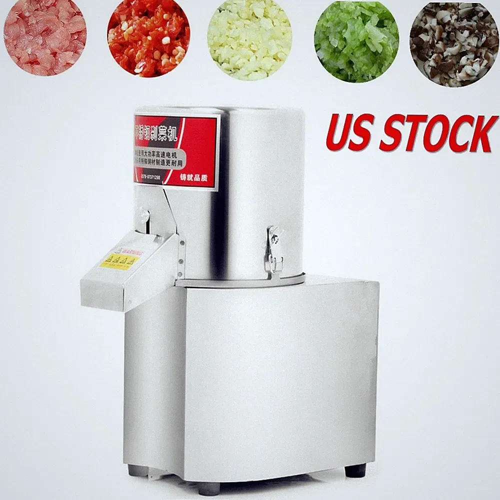 Commercial Food Processor Electric Vegetable Chopper Grinder Machine 600W 110V