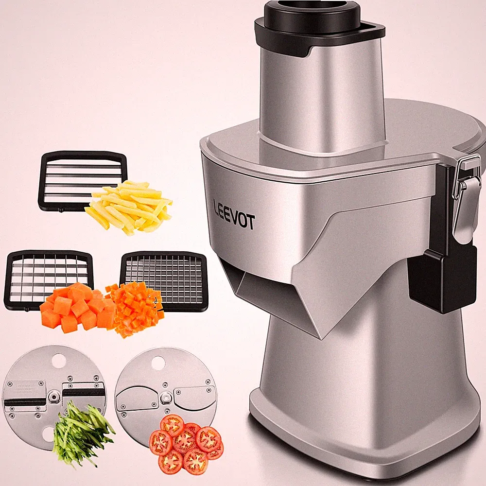 Commercial Vegetable Chopper 200W, Electric Food Processor for Slicing Dicing...