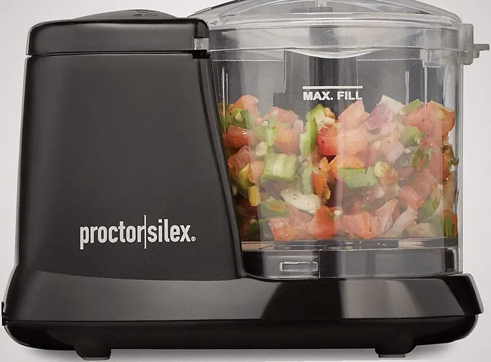 Compact 1.5 Cup Mini Food Processor with Stainless Steel Blades - Easy Cleanup