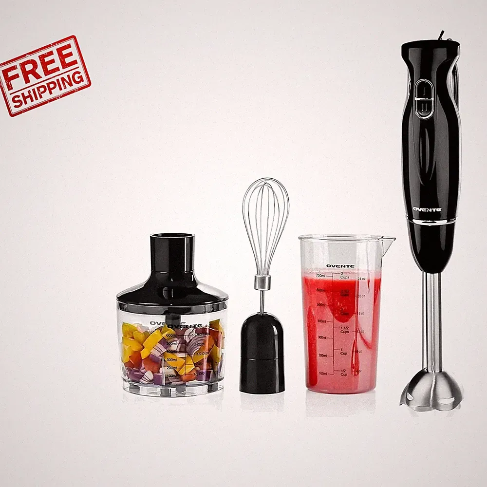 Compact 300W Handheld Blender Set - Effortless Food Preparation with Attachments