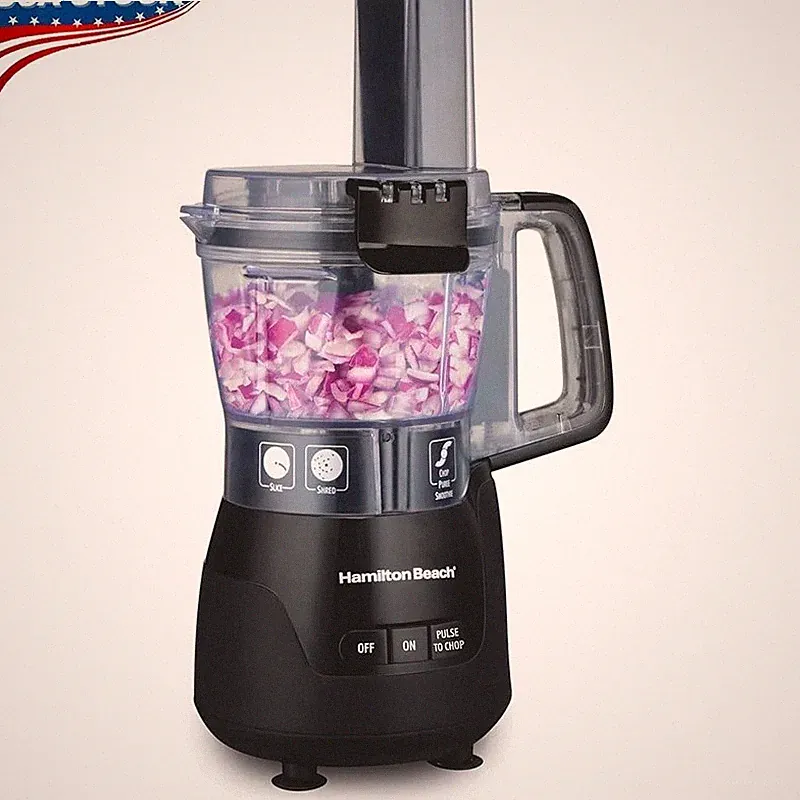 Compact 4 Cup Food Processor Leakproof Bowl Chopper Blender Slicer Shredder New