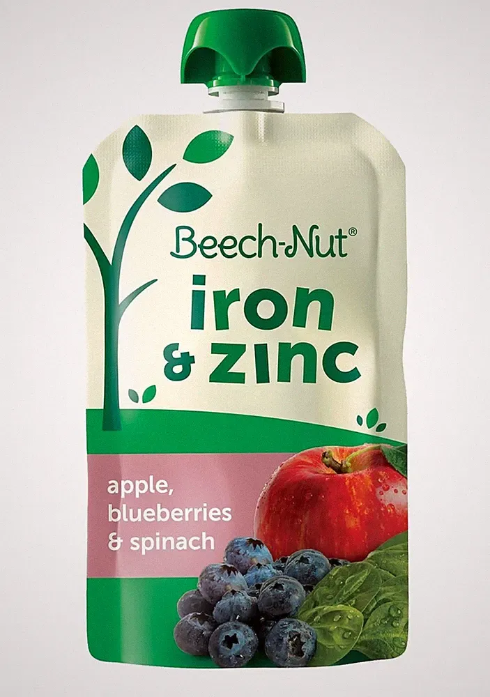Convenient Toddler Food Pouch - Real Fruit & Veggies - 3.5 oz - No Sugar Added