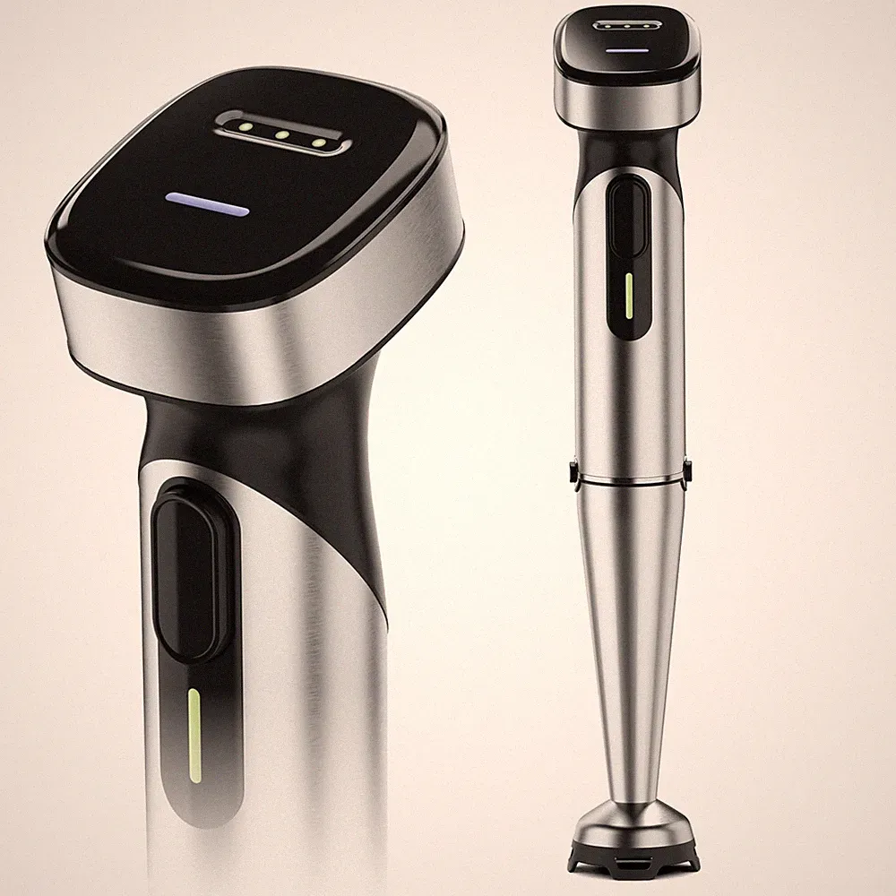 Cordless Immersion Blender Handheld with Rechargeable Battery