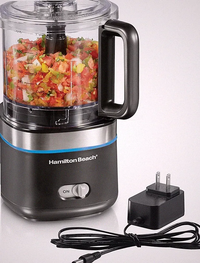 Cordless Mini Food Processor 4-Cup Vegetable Chopper Rechargeable Black