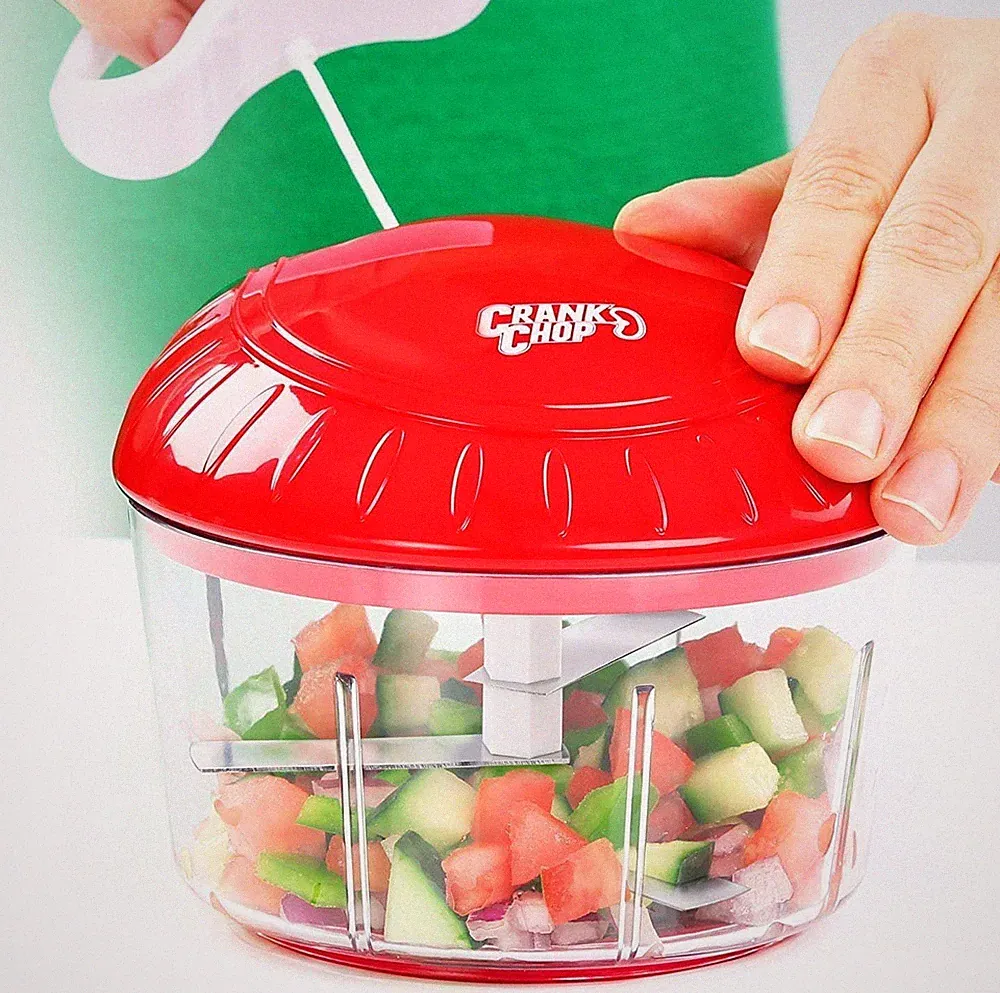 Crank Chop Food Chopper and Processor Original Stainless Steel Blades