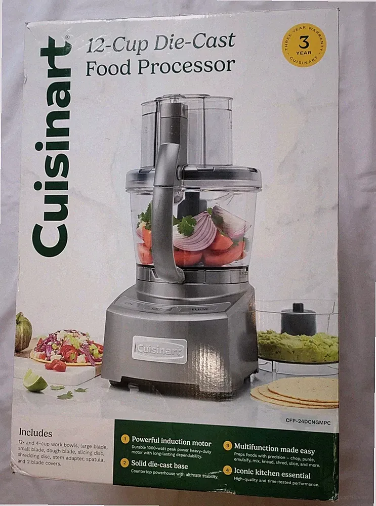 Cuisinart 12-Cup Die-Cast Food Processor CFP-24DCNGMPC NEVER USED- OPEN BOX
