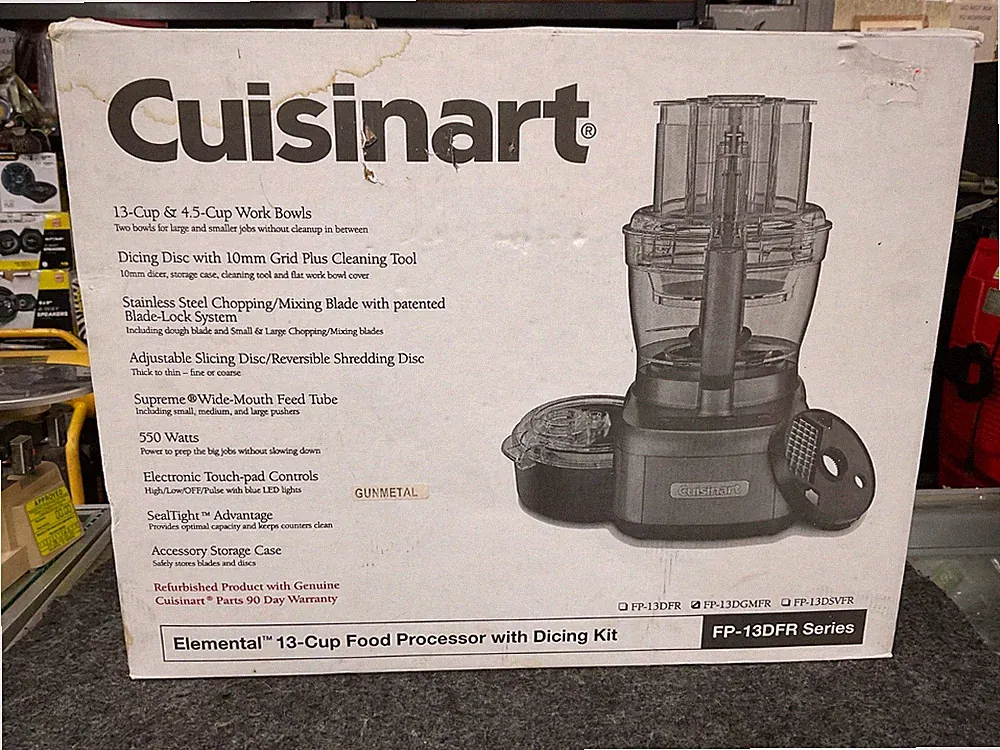 Cuisinart 13 Cup Food Processor White Core Custom 13-Cup Multi FP-13DFR