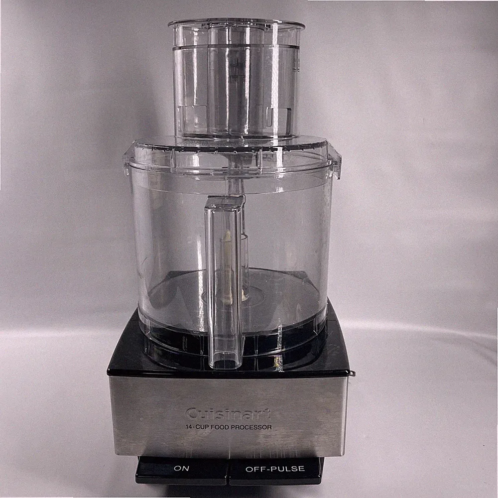Cuisinart 14-Cup Food Processor - Brushed Stainless No Blades- Tested