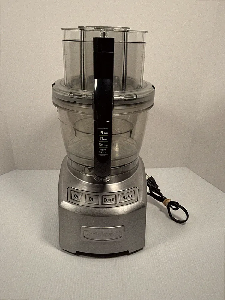 Cuisinart 14 Cup Food Processor FP-14DC Stainless w/ ALL Attachments Works