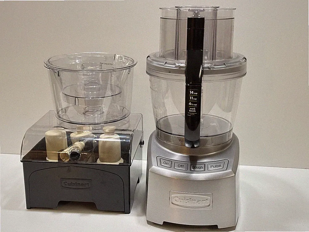 Cuisinart 14 Cup Food Processor FP-14DC Stainless w/ Attachments Tested