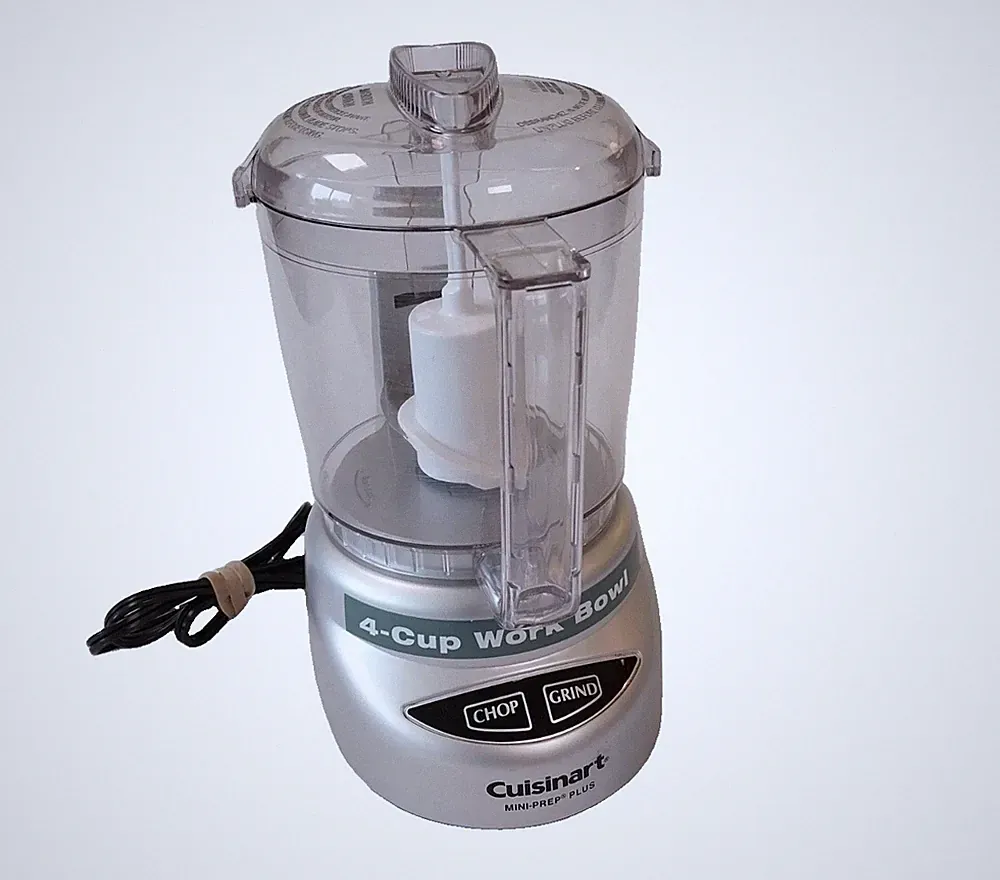 Cuisinart 4-Cup Work Bowl Mini-Prep Plus Food Processor Chopper Grinder Silver
