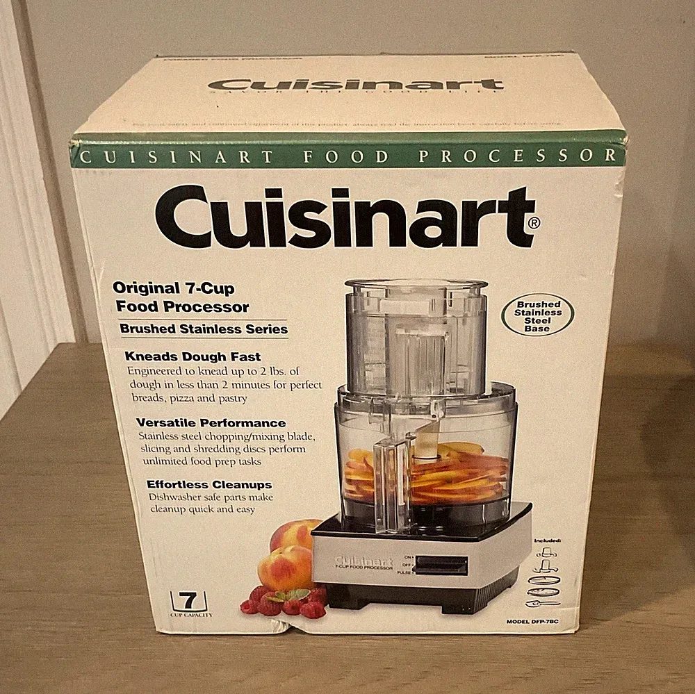 Cuisinart 7-Cup 500W Food Processor Brushed Stainless Steel DFP-7BC