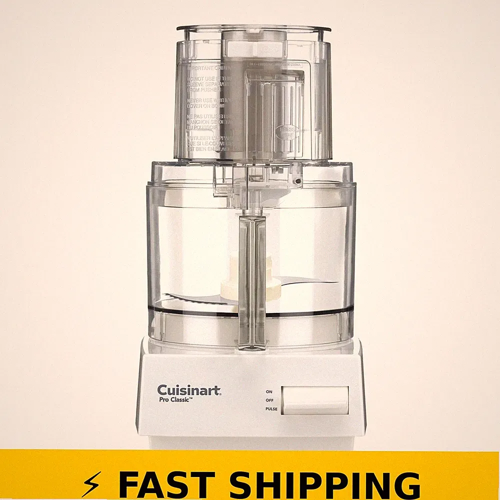 Cuisinart 7-Cup Food Processor, 600W, White