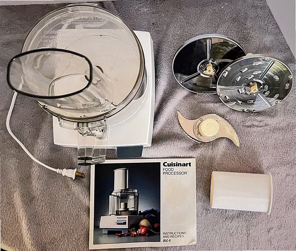 Cuisinart 7 Cup Food Processor DLC-5 TX White TESTED & WORKING