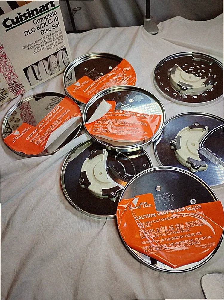 Cuisinart (7) New! Food Processor Replacement Slicing Discs for DLC-8 & DLC-10