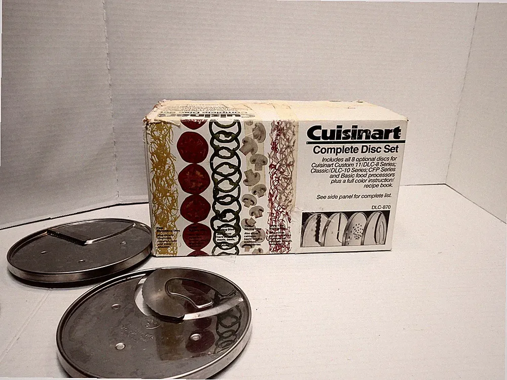 Cuisinart 8 Optional Discs Set for Food Processor (DLC-870) DLC-8 / DLC-10