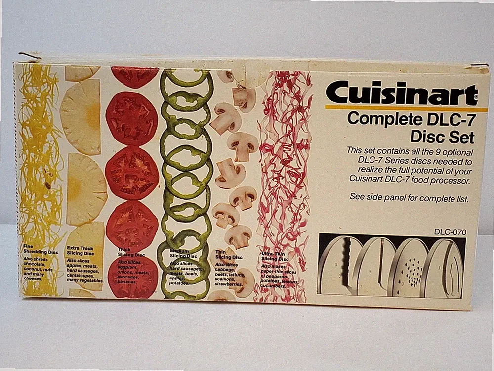 Cuisinart 9 Optional Discs Set for Food Processor DLC-070 DLC-7