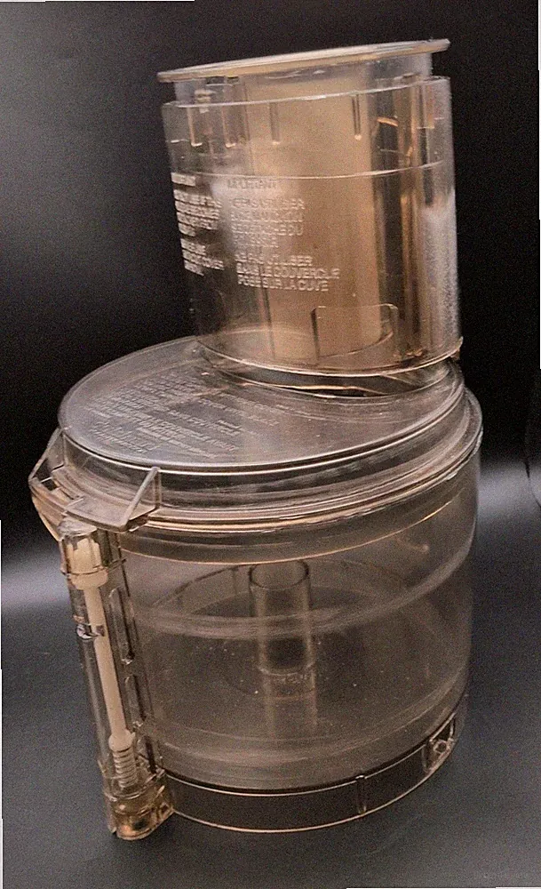 Cuisinart Amber Bowl, Lid, Chute, Pusher, for DLC-8F Food Processor Parts Only