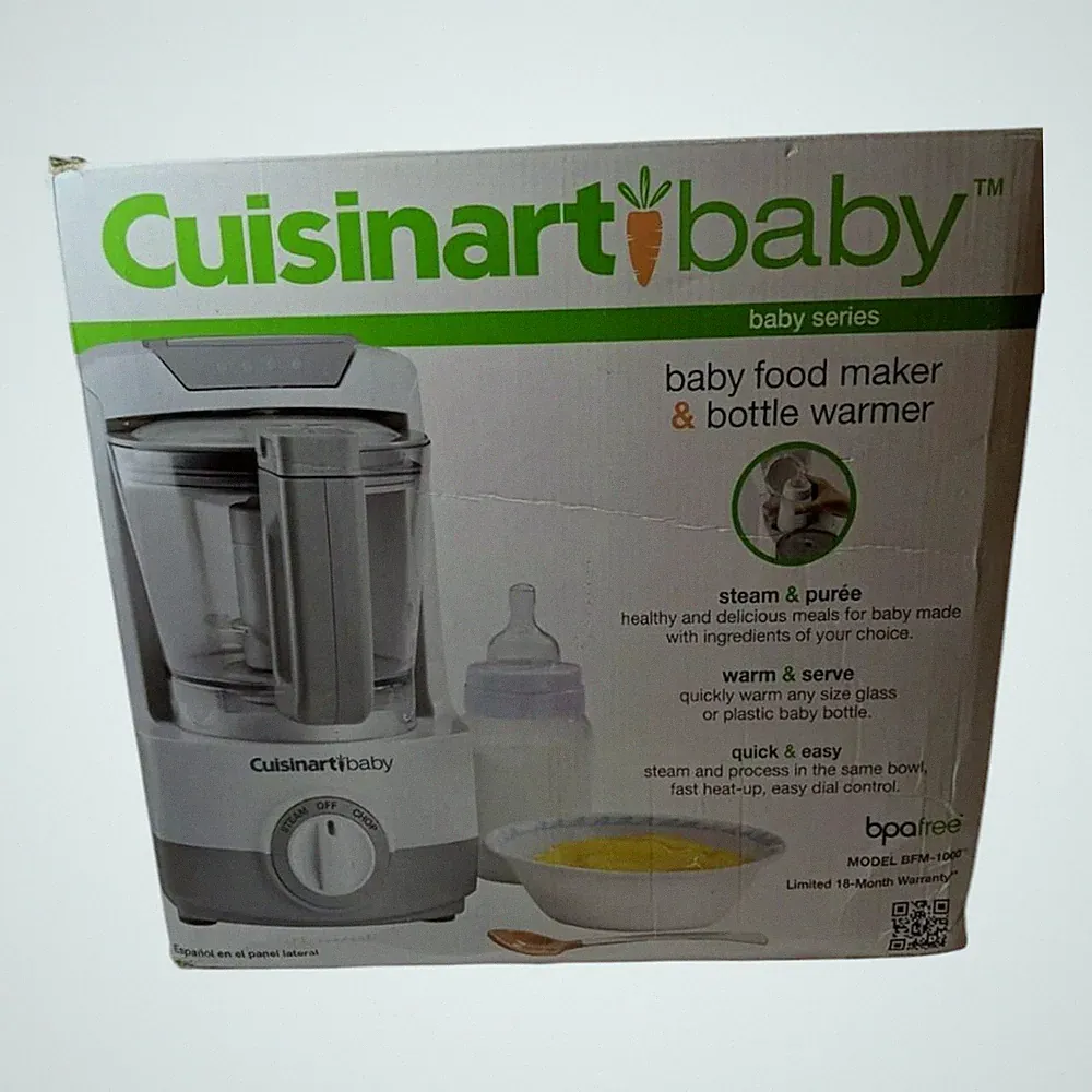 Cuisinart Baby Baby Food Maker &Bottle Warmer w/Auto Shut Off New