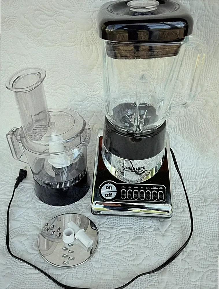 Cuisinart BFP-10CH PowerBlend Duet Complete Set-Refurbished-With Box and Book