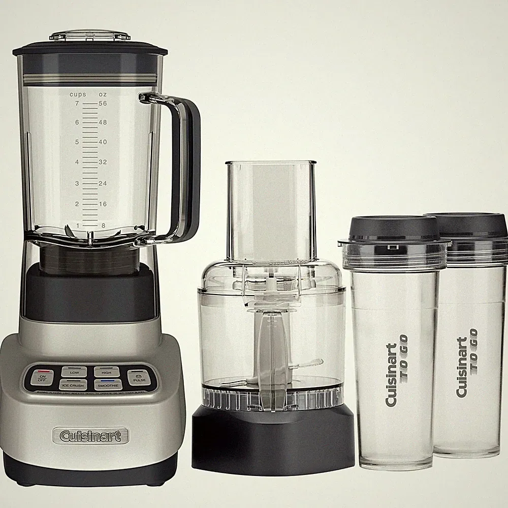 Cuisinart BFP-650 1 HP Blender/Food Processor, 3 Cup, Silver - Open Box