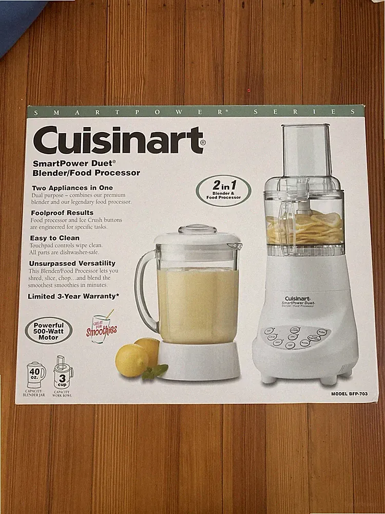Cuisinart BFP-703 Smart Power Duet Blender/Food Processor Complete Set Clean NOS